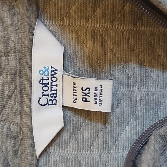 CROFT&BARROW SOFT GRAY JACKET, BLAZER STYLE SZ PXS - Picture 10 of 12